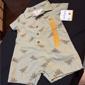 Carter’s baby boy dinosaur romper